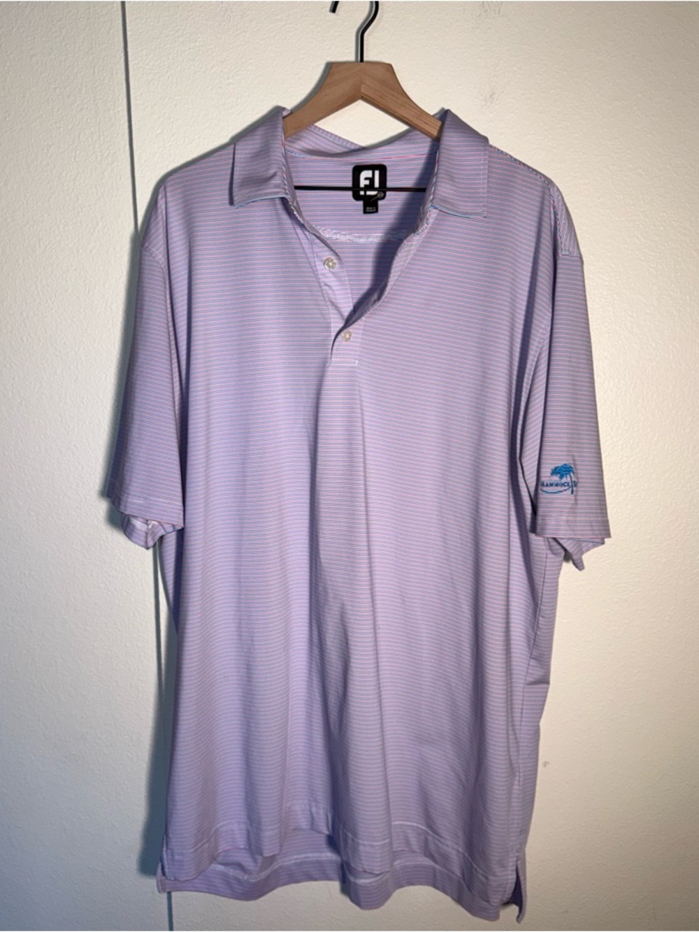 FOOTJOY lightweight pattern performance summer outdoor golf polo 2X